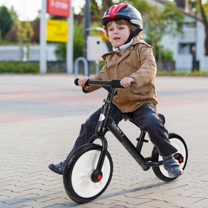 Hofuton 2 en 1 Tricycle Vélo Enfant 18 Mois-4 Ans, Draisienne Vélo  D'équitation Premier