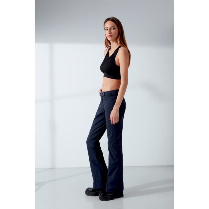 Pantalon De Ski Stretch En Fil Lurex 0821 Poivre Blanc Lurex