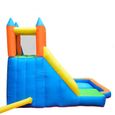 Château Aquatique Gonflable pour enfants 4m - Aire de jeux avec Escalade, Toboggan et Piscine - Play4fun-2