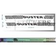 dacia duster  - BLANC - kit bandes bas de caisses trace pneu - Tuning Sticker Autocollant Graphic Decals-2