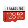 Carte mémoire Micro SD Samsung MB-MC128GA/EU - MicroSD Evo Plus 128G avec adaptateur SD - Rouge/Blanc-2