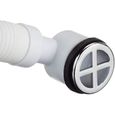 Bonde à panier pour évier 1 bac D9 mm avec trop-plein Wirquin SP2490050 - Blanc - Inox - Utilisation Intérieur-2