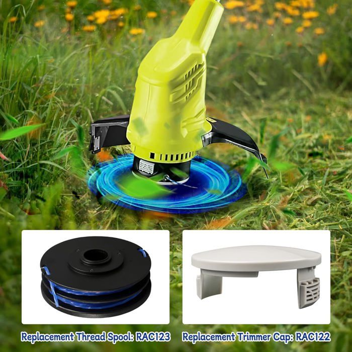 Rivershine Ersatzspulen 6 Stück - Kompatibel Mit Ryobi Rasentrimmer RLT Serie