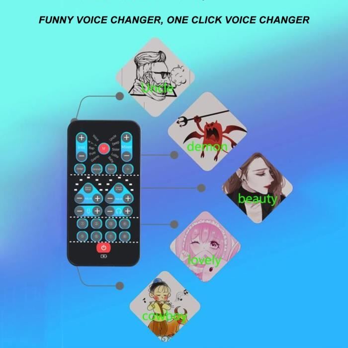 Acheter Mini changeur de voix effets sonores Machine carte Audio changeur  de son Plug & Play 8 effets sonores pour