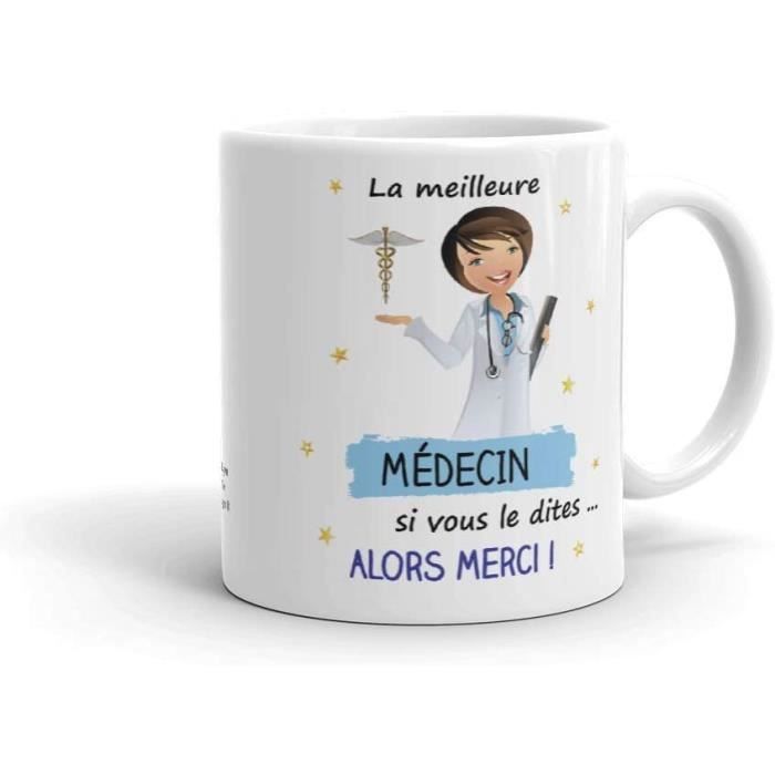 Cadeau médecin - mug personnalisé pour médecin modèle femme