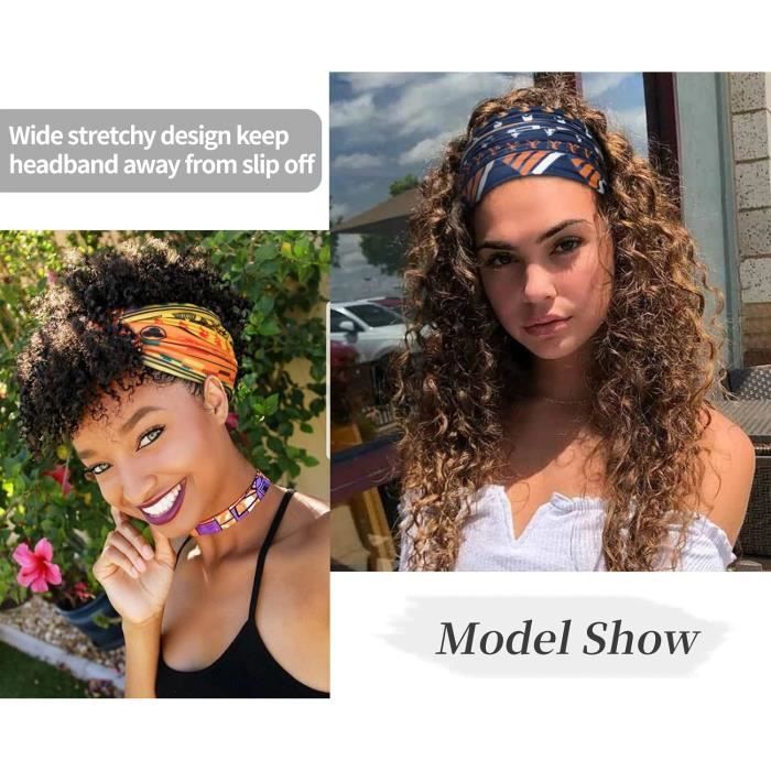 LParkin Bandeaux Drôles D'ananas Banane Pastèque Pour Adultes – Bandeaux Larges – Cadeau Pour Femme – Bandeau Adulte – Bandeau Femme – Bandeau De