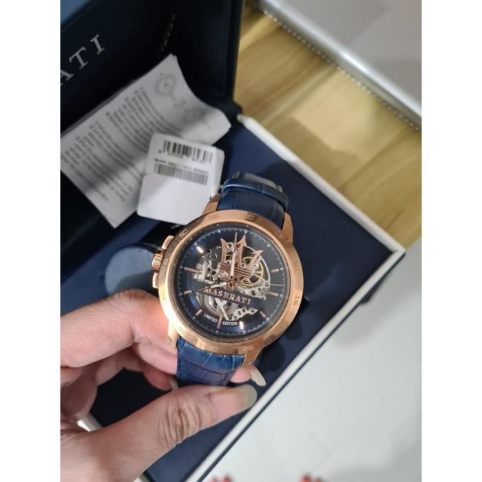 MONTRE Homme MASERATI Automatique Edition limit e Cadran Squelette