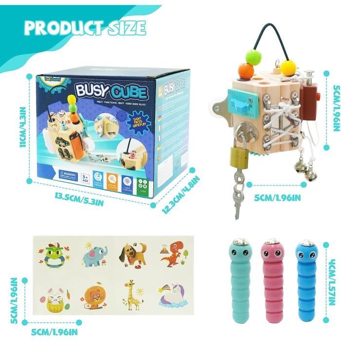 B. Woody - Cube d'activités lumineux A-Mazing Seas, Sensoriel et moteur