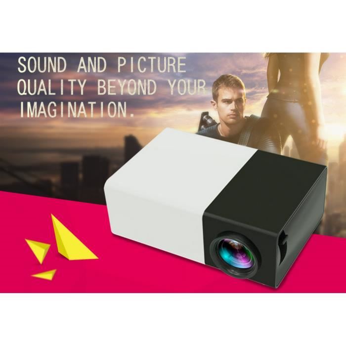 11€05 sur Mini Projecteur LED Full HD Portable YG300 - Noir