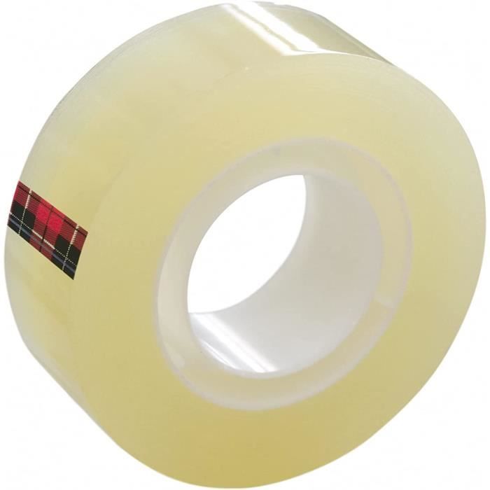 Ruban Adhésif Transparent Scotch Crystal 19mm X 25m - Ruban Bureau École Maison Multi-Usage