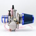24mm BLUE -carburateur PWK avec adaptateur de filtre à Air, 21 24 26 28 30 32 34mm pour ATV, Dirt Bike, GO KART-0