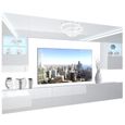 BELINI - Unité Murale TV NEX 1-0-W-W-0-0-PP I Ensemble Muebles de Salon Complet LED I blanc très brillant-0