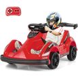 DREAMADE Go-Kart à Pédales pour Enfants avec télécommande 2,4G, Voiture à Pédales 6V avec Sons, Musique, Port USB, Cadeau-0