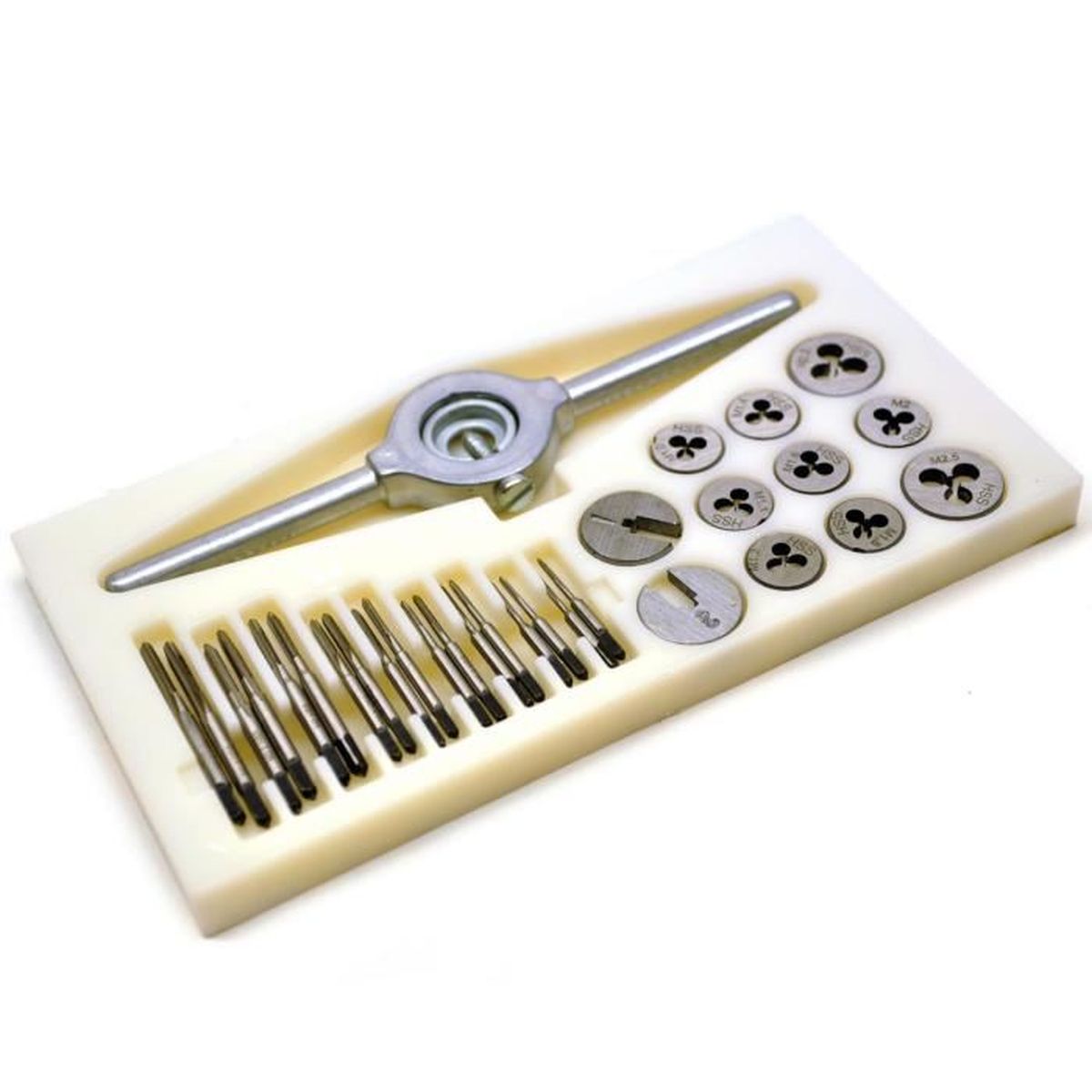 Model Making 1mm-2.5mm ho 31pc Mini jeu de tarauds et filières HSS métrique 