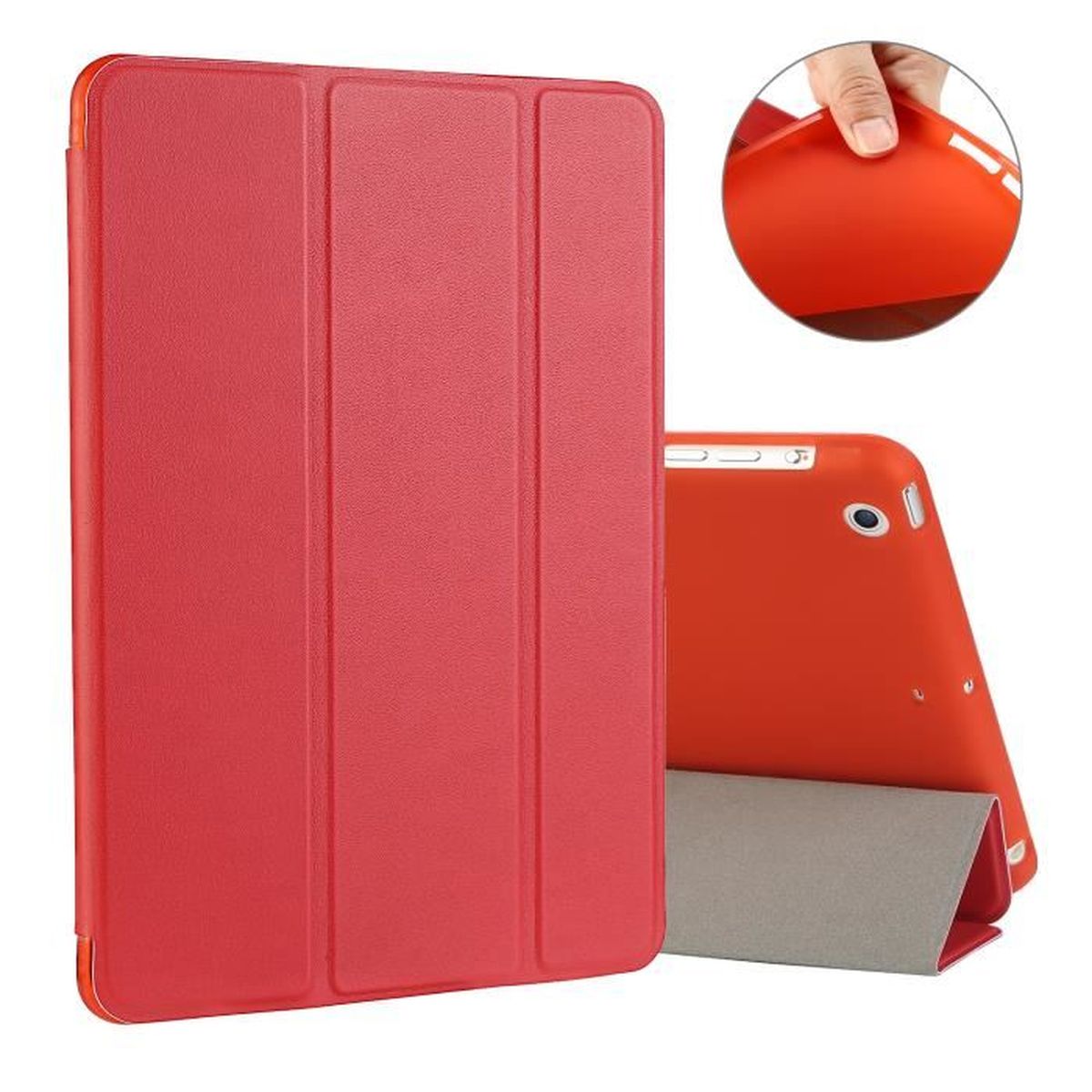 Coque iPad Mini 1/2/3, TriFold Pliable Bumper Smart Coque Housse Etui Case avec Veille