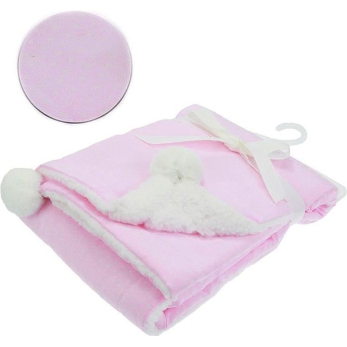 Couverture Bebe Fille Plaid Couvre Lit Pompon Sherpa Rose Coeur Cdiscount Puericulture Eveil Bebe