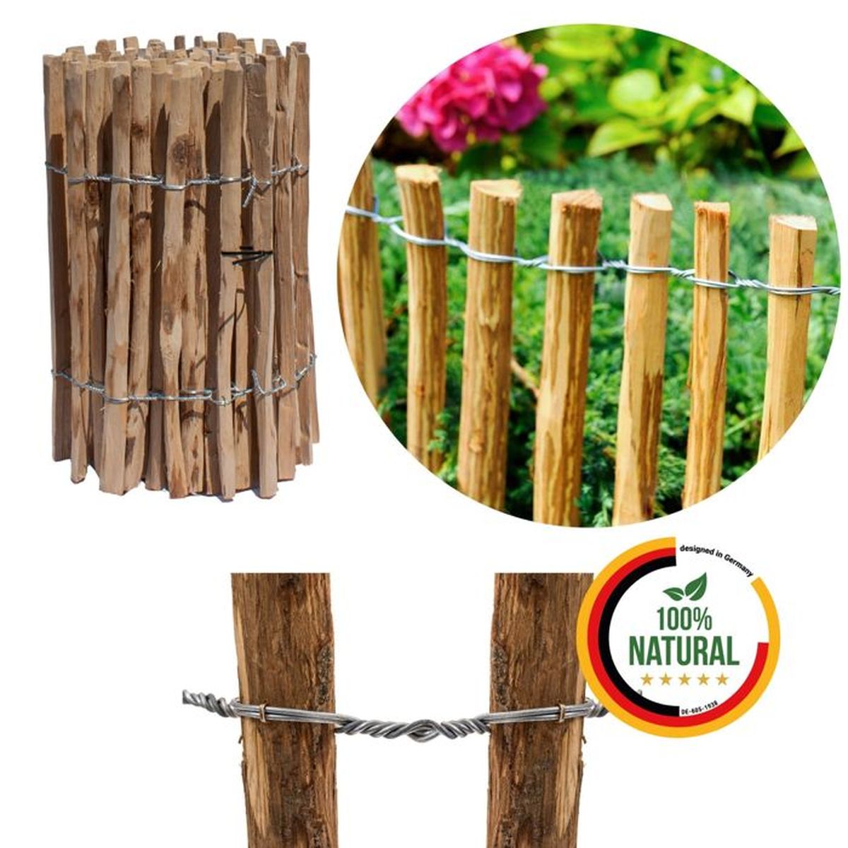 Que Faire Avec Du Bois De Noisetier Cloture A Lattis En Bois De Noisetier Impregne Longueur 5m Ecart Piquets 8 A 10 Cm Hauteur 60 Cm Achat Vente Cloture Grillage Piquets En Bois Distance Cdiscount