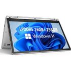 FIRMAST 12"PC portable-écran tactile-rotation 360° Ordinateur portable- Windows11 Pro-16 Go RAM 256 Go SSD-Intel Celeron-Argent-AZERTY