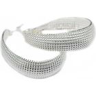 JUST MY BRAND Grandes boucles d'oreilles argent femme