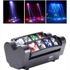 Effet de lumière Disco d'araignée 8x10W - FOLAYA - Contrôle du son et DMX512 - Strobe haut