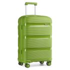 Kono Valise Cabine 56x39x23cm Valise de Voyage Valise Rigide en Polypropylène Légere à 4 roulettes avec Serrure TSA Intégré, Vert
