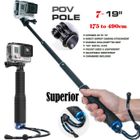 SANLIN BEANS SP Pola 19 "Aluminium télescopique Gopro Manfrotto selfie bâton selfie Pole Adapter For GoPro HERO4,3 + - 2, SJ4000 Xiaomi Yi caméra
