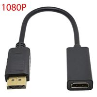 1080P - Adaptateur DisplayPort vers HDMI, convertisseur mâle DP vers femelle, câble HD, pour PC, TV, Audio, v
