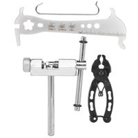 ARAMOX Outil de réparation de vélo Kit d'outils de réparation de vérificateur de pince de chaîne de vélo détachable