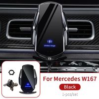 Seuil de porte voiture,Support de téléphone de voiture pour Mercedes GLE W167 v167 coupé 350d 450 500e - charging gold black