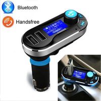 Bluetooth Car Kit Handsfree MP3 Player FM Transmitter Dual 2 USB Charger Support SD Card & Line-in AUX