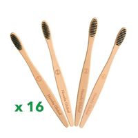 Brosse à dents en bambou numérotées Novela Global x16