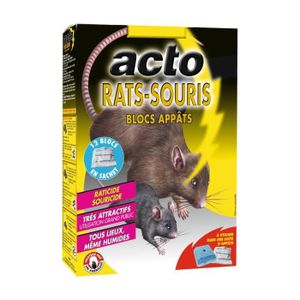 Blocs contre rats, souris, 300 grammes Protect Expert, Raticide