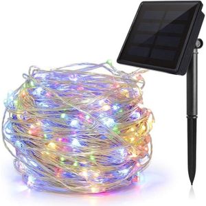 GUIRLANDE D'EXTÉRIEUR Guirlande lumière solaire extérieure - 10m 100LED 