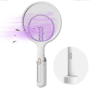 Efficace Contre Les Mouches Insectes Hospaop Raquette Anti Moustique Protection de Maille 3 Couches 4000 Volts USB RechargeableTapette/à Mouche Electrique