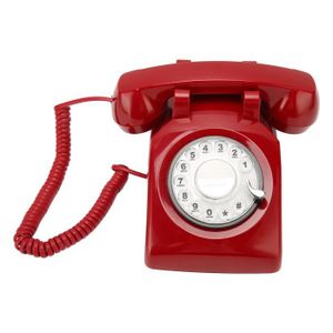 PIÈCE TÉLÉPHONE Téléphone fixe rétro rotatif, Vintage, à l'ancienn