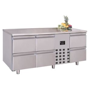 Réfrigérateur tiroir 700 TABLE RÉFRIGÉRÉE 6 TIROIRS MONOBLOCK