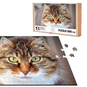 PUZZLE Puzzle Classique 500 pièces Magnifique Chat Tigre 