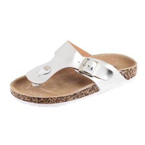 Mules argentées femme clearance