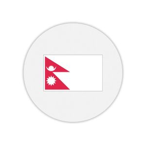 TAPIS DE SOURIS Tapis de souris rond imprimé drapeau népal
