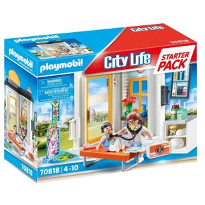 Playmobil City Life 4406 pas cher, Médecin / enfant / lit d'hôpital