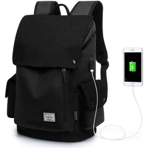 Sac à Dos Femme USB - Pour Ordinateur 14", Léger, Résistant à L'eau, Avec Sangle Bagage, Idéal Travail/école - 10