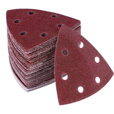 60 Feuilles Papier Abrasif Triangle 105x152mm - Grains 40 à 240 Pour Ponceuse Delta