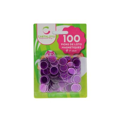 Lot De 100 Pions De Loto Magnétiques Rouges – 17 Mm, Transparents, Faciles à Ramasser, Pour Bingo