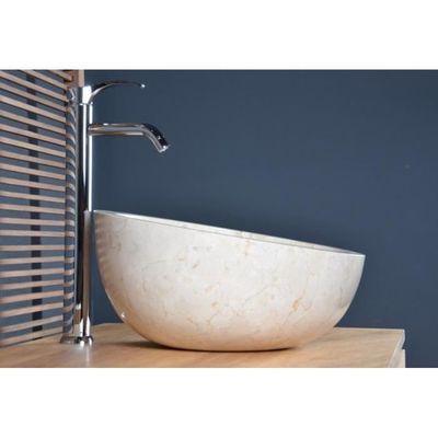 Vasque Salle De Bain En Marbre Beige Groix Achat Vente Colonne Armoire Sdb Vasque Salle De Bain En Soldes Cdiscount