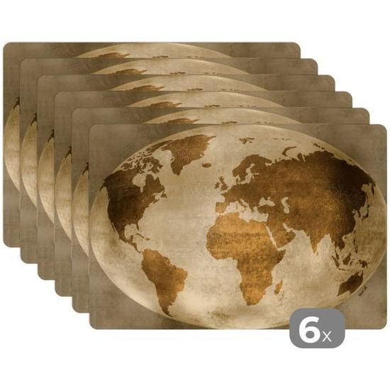 Qucover Lot De 6 Napperon De Table 45x30cm, Set De Table évidé