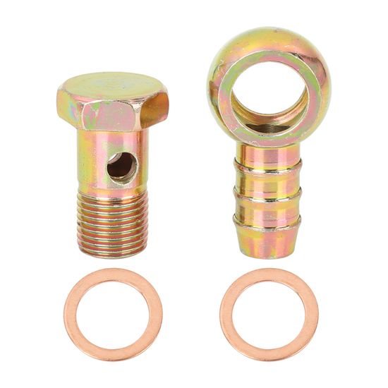2 Sets Raccord Banjo 16 Mm Avec Boulon – Pour Système De Freinage, Carburant, Moto, Voiture