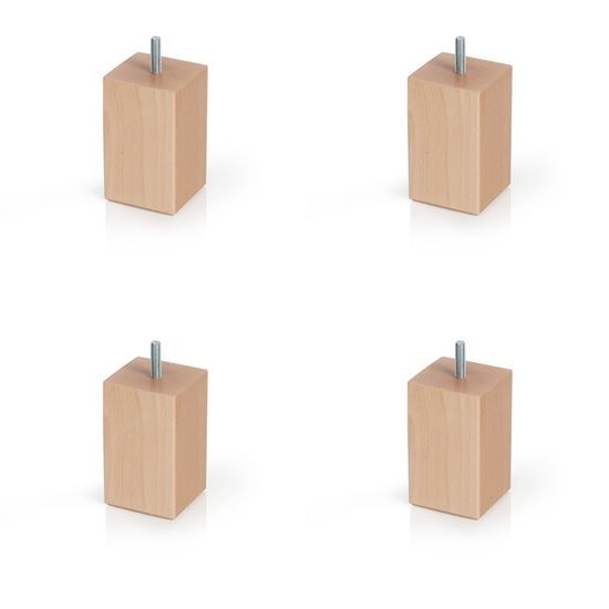 Serre-livres En Bois De Hêtre - Lot De 4, Forme En L, Antidérapant - Pour Bibliothèque, Bureau, étagère - 6