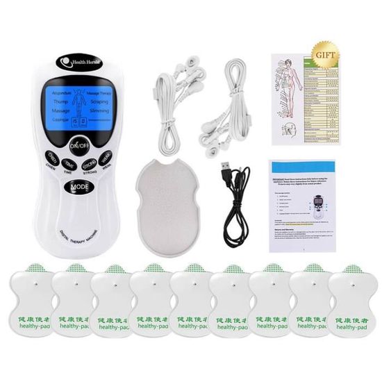 8 électrodesAppareil de Massage électrique TENS numérique Ems, 818 thérapie