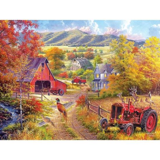 5D Diamond Painting Tracteur,Adultes/Enfants DIY Peinture Diamant Kit Complet, Strass Cristal Broderie Point De Croix canevas Convient aux Cadeaux de décoration Murale à la Maison Round Drill 30x40cm 5D Diamond Painting Tracteur,Adultes/Enfants DIY Peinture Diamant Kit Complet, Strass Cristal Broderie Point De Croix canevas Convient aux Cadeaux de décoration Murale à la Maison Round Drill 30x40cm