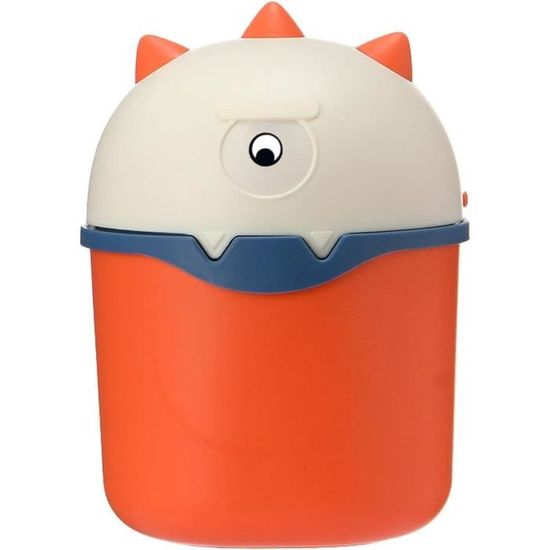 Poubelle De Bureau - Petite Poubelle De Bureau Avec Couvercle - Conteneur Transparent Gain de Place, Organisateur Cosmétique Corbeille pour Salle de Bain, Bureau et Dortoir